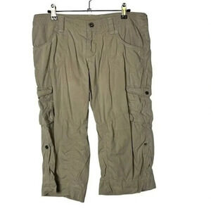 Kuhl Khaki Brown Cropped Utility Hiking Pants 10